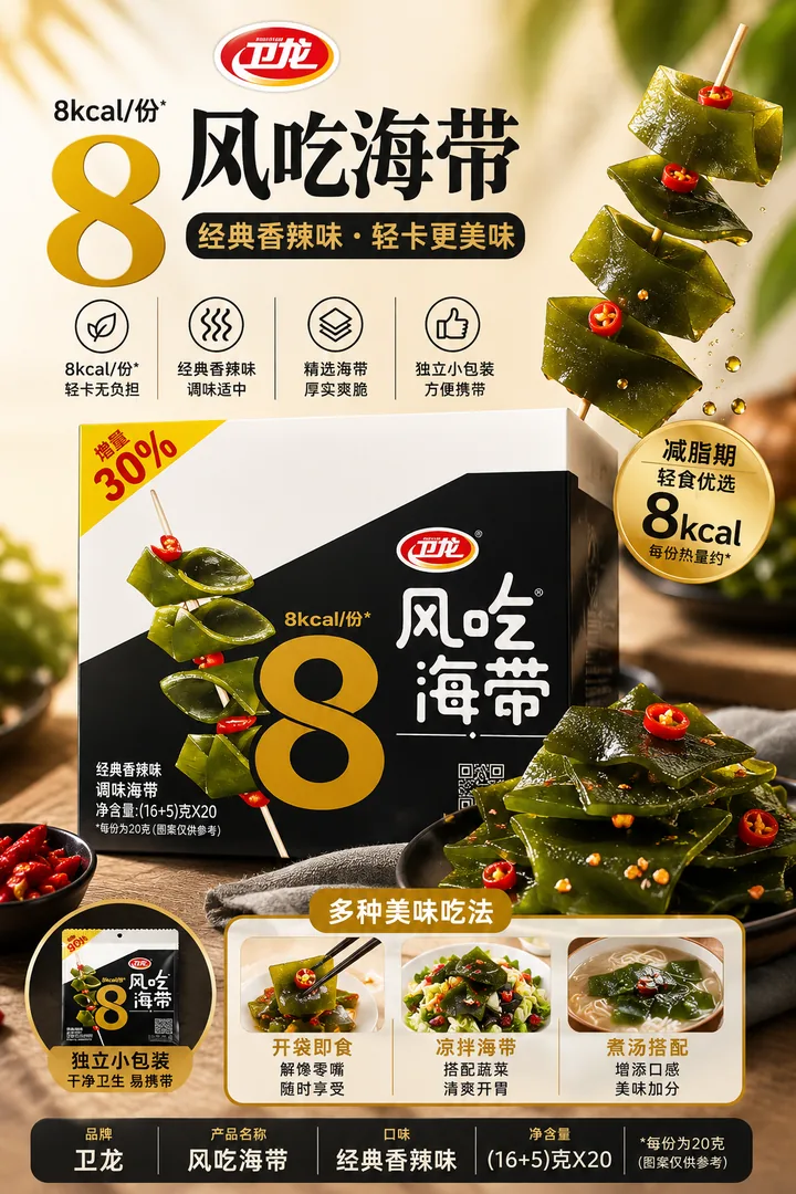 衛龍風吃海帶－經典香辣味 product photo